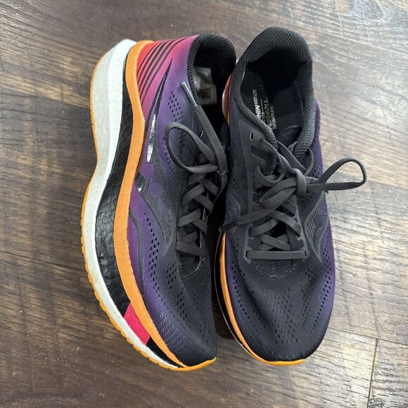 Saucony Women's Endorphin Pro Running Shoes Size 9 Sunset EUC Sneakers - Picture 1 of 7